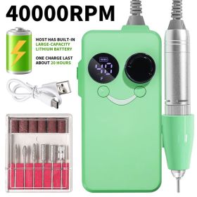 Electric Nail Cutter 40000 rpm, Rechargeable Cutter for Gel Nails, Nail Polish, Manicure Set, Electric Nail File with Nail Bits